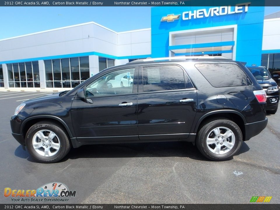 2012 GMC Acadia SL AWD Carbon Black Metallic / Ebony Photo #3