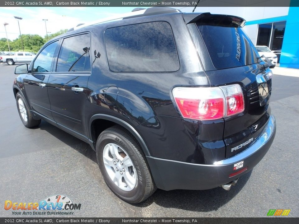 2012 GMC Acadia SL AWD Carbon Black Metallic / Ebony Photo #4