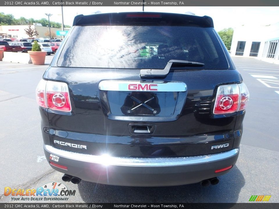 2012 GMC Acadia SL AWD Carbon Black Metallic / Ebony Photo #6