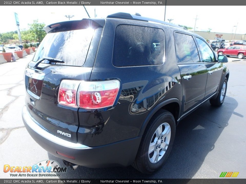 2012 GMC Acadia SL AWD Carbon Black Metallic / Ebony Photo #8