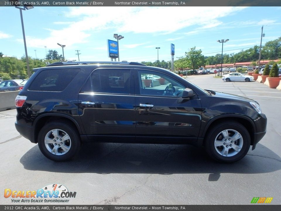2012 GMC Acadia SL AWD Carbon Black Metallic / Ebony Photo #10