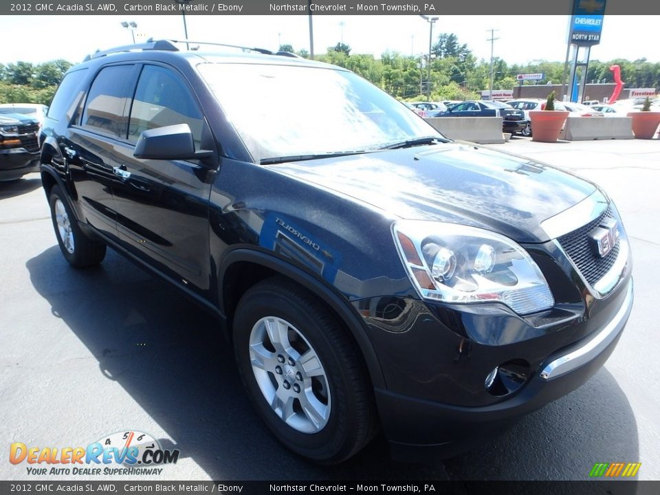 2012 GMC Acadia SL AWD Carbon Black Metallic / Ebony Photo #11