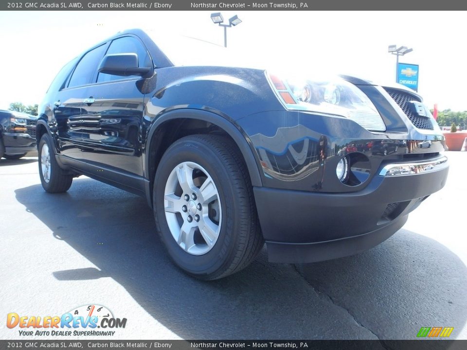 2012 GMC Acadia SL AWD Carbon Black Metallic / Ebony Photo #12
