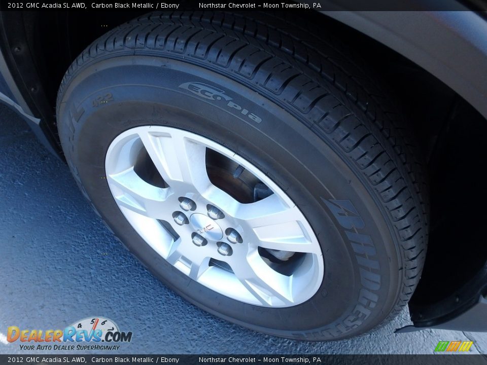 2012 GMC Acadia SL AWD Carbon Black Metallic / Ebony Photo #14