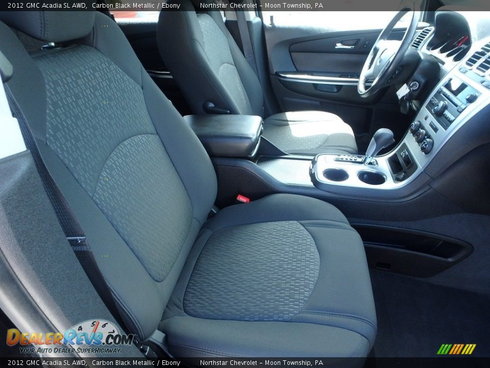 2012 GMC Acadia SL AWD Carbon Black Metallic / Ebony Photo #15