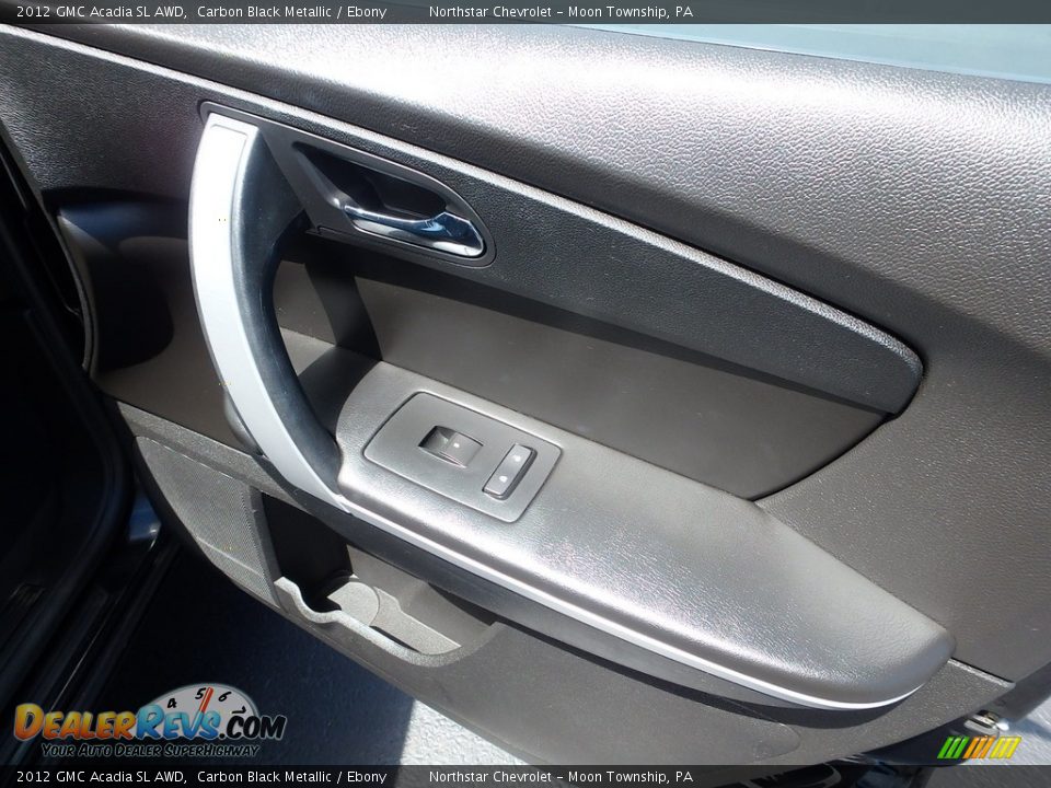 2012 GMC Acadia SL AWD Carbon Black Metallic / Ebony Photo #17