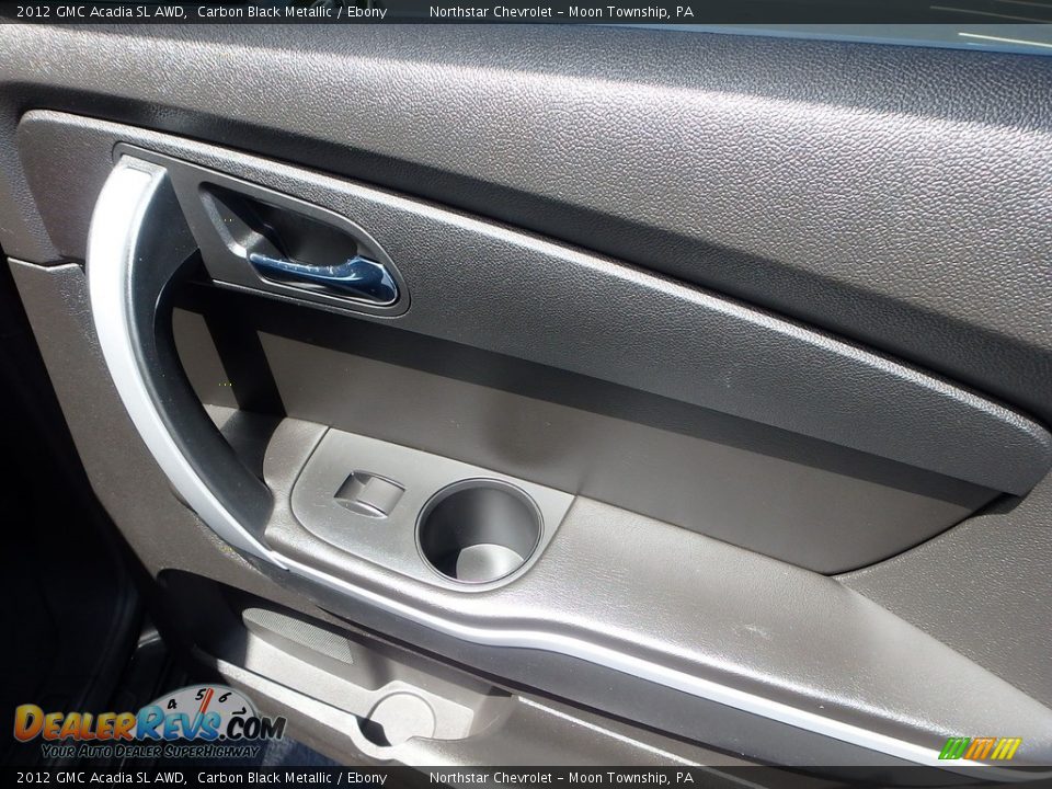 2012 GMC Acadia SL AWD Carbon Black Metallic / Ebony Photo #19