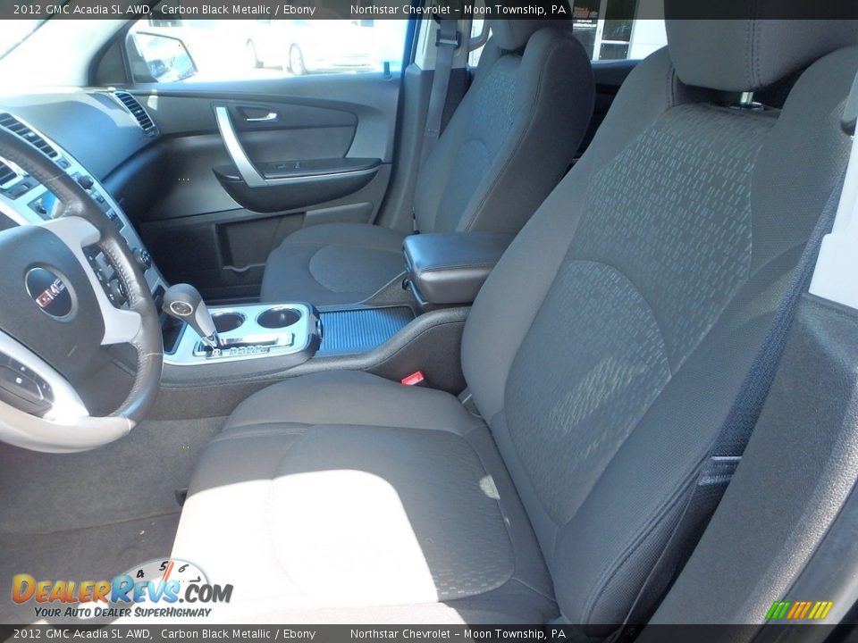 2012 GMC Acadia SL AWD Carbon Black Metallic / Ebony Photo #21