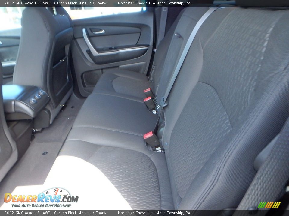 2012 GMC Acadia SL AWD Carbon Black Metallic / Ebony Photo #22