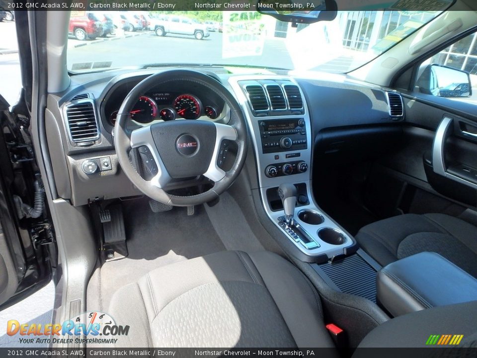 2012 GMC Acadia SL AWD Carbon Black Metallic / Ebony Photo #24