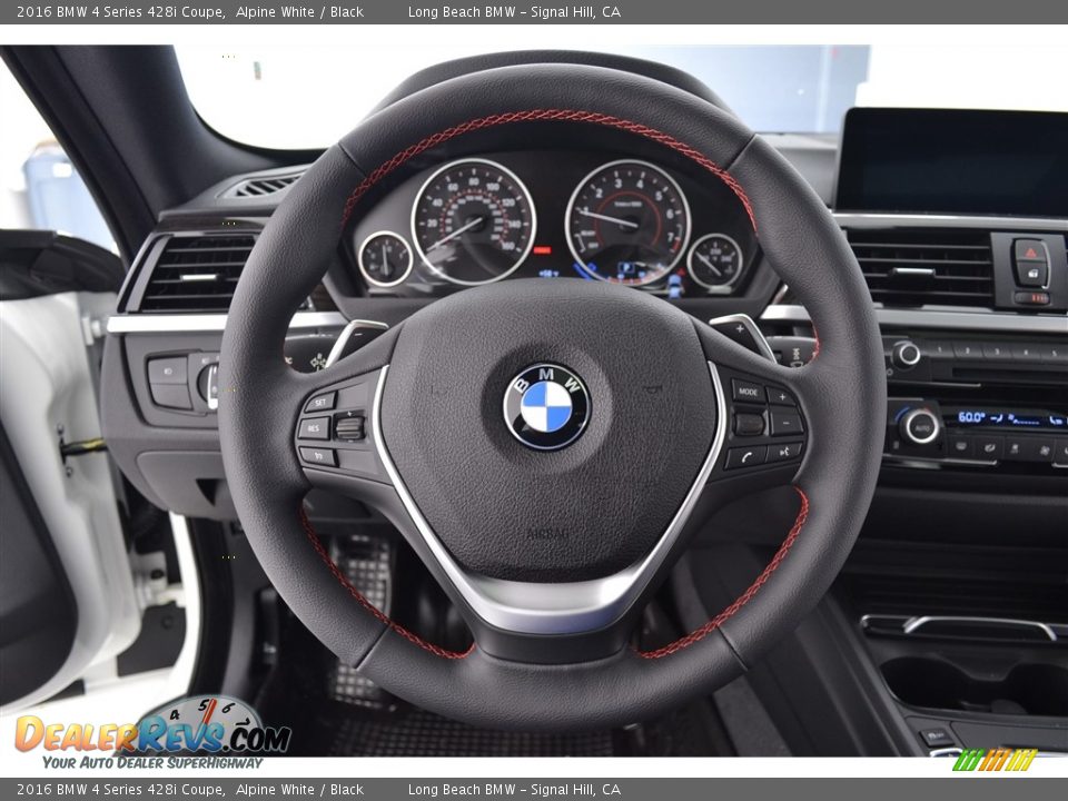 2016 BMW 4 Series 428i Coupe Alpine White / Black Photo #14