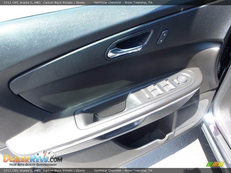 2012 GMC Acadia SL AWD Carbon Black Metallic / Ebony Photo #25