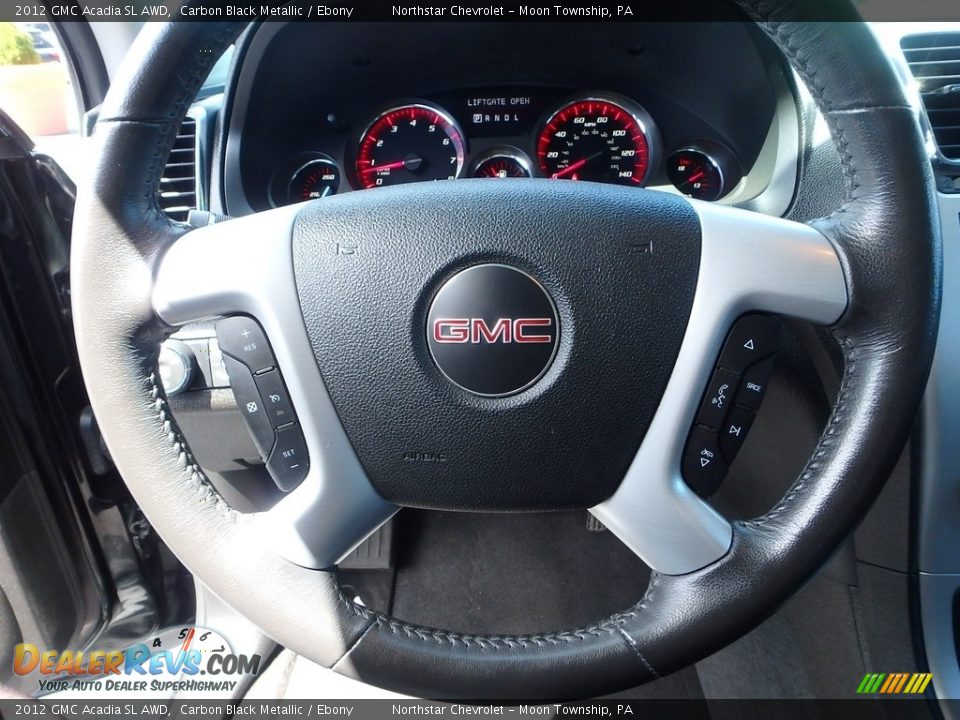 2012 GMC Acadia SL AWD Carbon Black Metallic / Ebony Photo #27