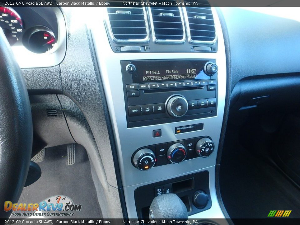 2012 GMC Acadia SL AWD Carbon Black Metallic / Ebony Photo #28