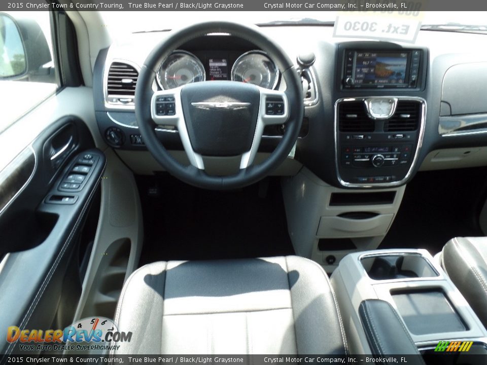 2015 Chrysler Town & Country Touring True Blue Pearl / Black/Light Graystone Photo #8