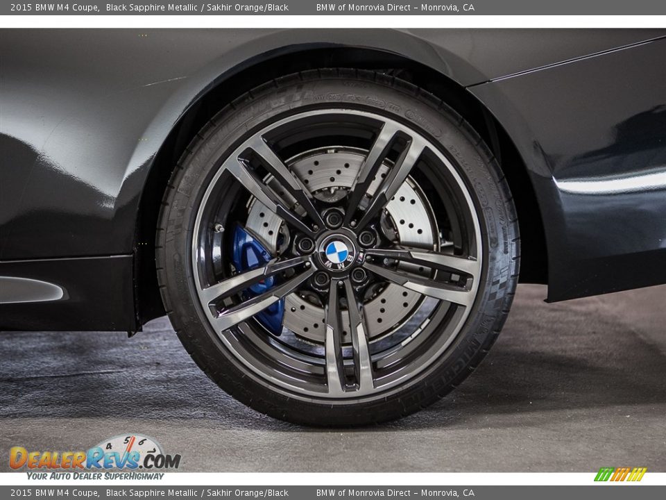 2015 BMW M4 Coupe Black Sapphire Metallic / Sakhir Orange/Black Photo #8
