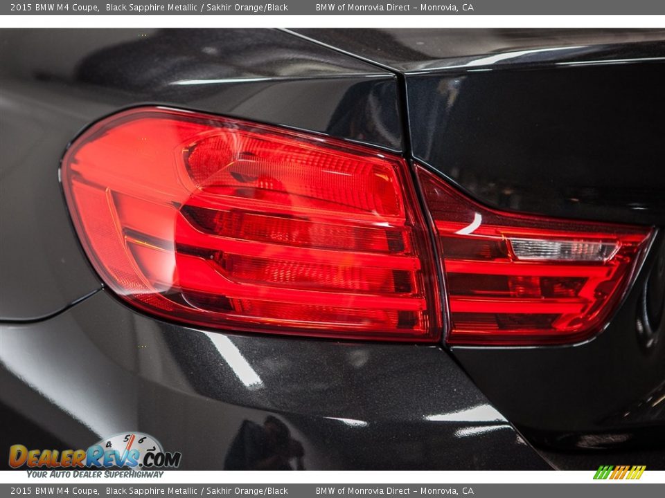 2015 BMW M4 Coupe Black Sapphire Metallic / Sakhir Orange/Black Photo #29