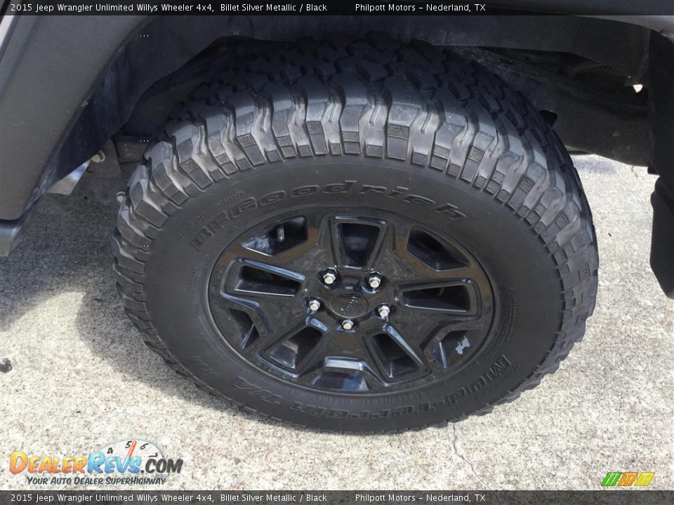 2015 Jeep Wrangler Unlimited Willys Wheeler 4x4 Billet Silver Metallic / Black Photo #5