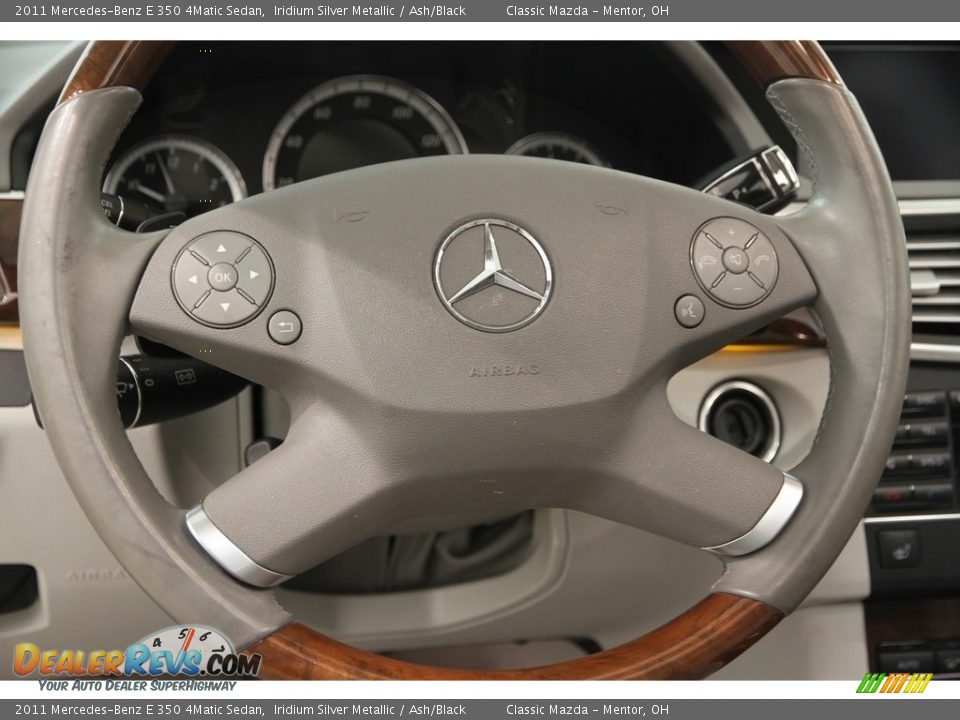 2011 Mercedes-Benz E 350 4Matic Sedan Iridium Silver Metallic / Ash/Black Photo #8