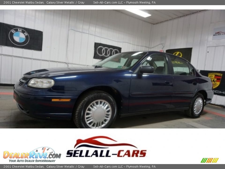 2001 Chevrolet Malibu Sedan Galaxy Silver Metallic / Gray Photo #1