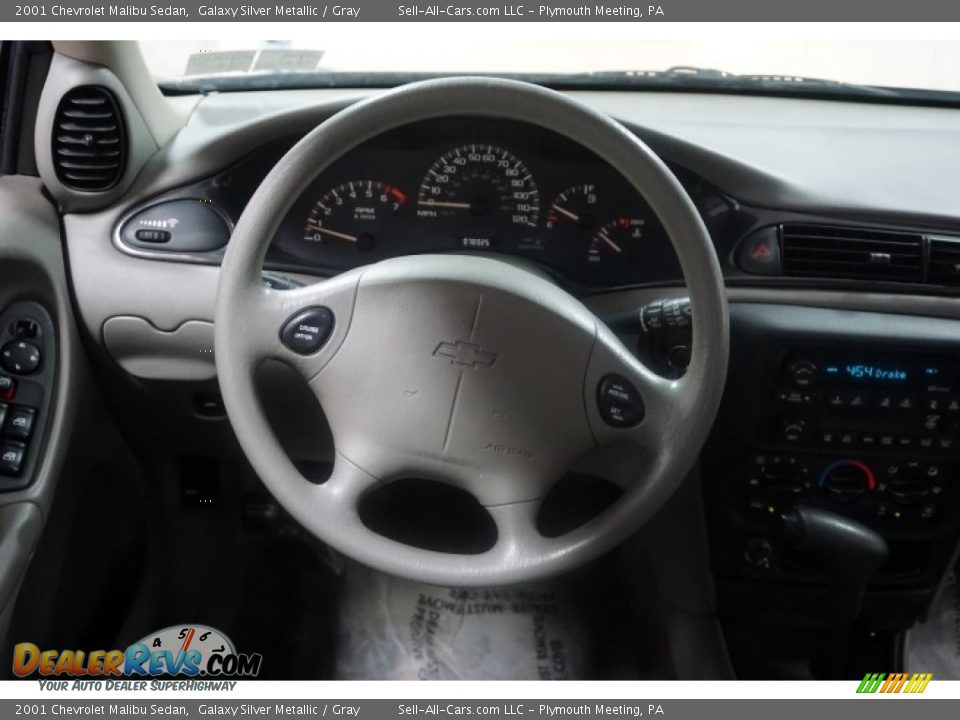 2001 Chevrolet Malibu Sedan Galaxy Silver Metallic / Gray Photo #27