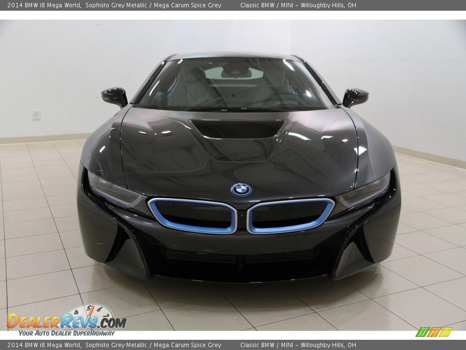 2014 BMW i8 Mega World Sophisto Grey Metallic / Mega Carum Spice Grey Photo #3
