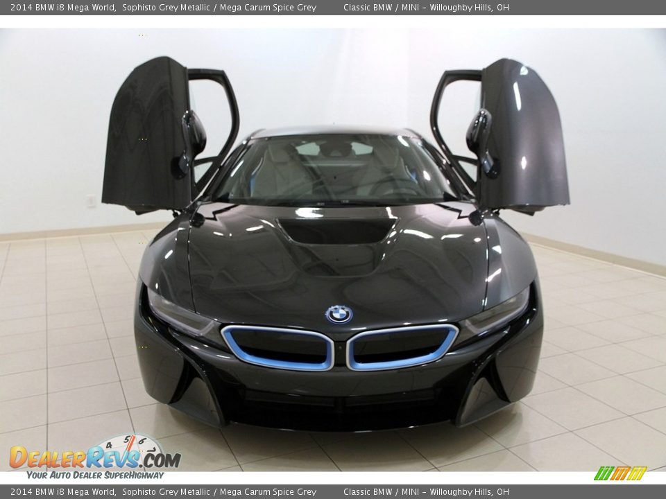 2014 BMW i8 Mega World Sophisto Grey Metallic / Mega Carum Spice Grey Photo #4