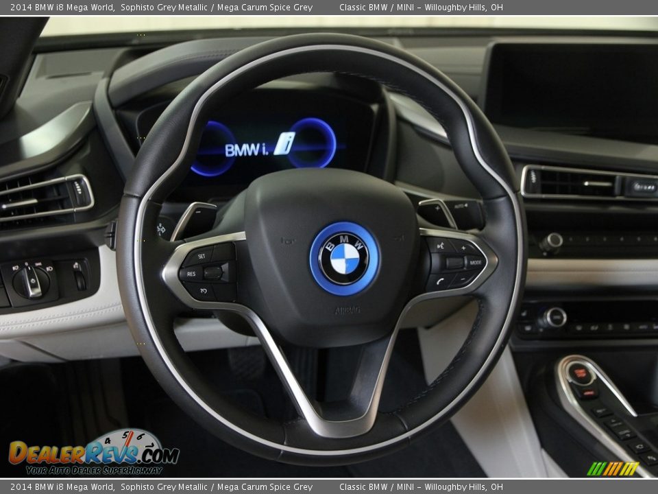 2014 BMW i8 Mega World Sophisto Grey Metallic / Mega Carum Spice Grey Photo #11