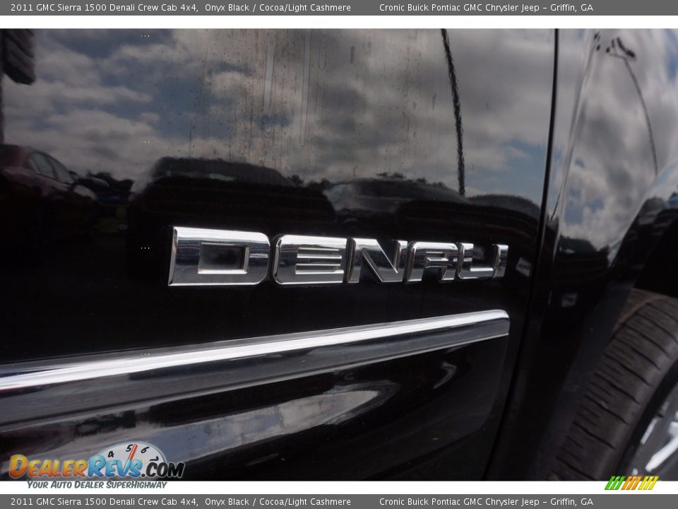 2011 GMC Sierra 1500 Denali Crew Cab 4x4 Onyx Black / Cocoa/Light Cashmere Photo #20