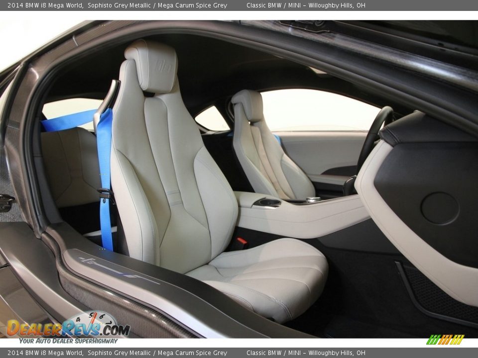 2014 BMW i8 Mega World Sophisto Grey Metallic / Mega Carum Spice Grey Photo #35