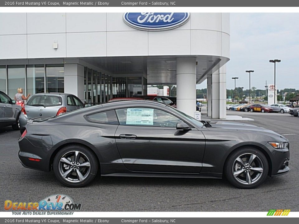 2016 Ford Mustang V6 Coupe Magnetic Metallic / Ebony Photo #2