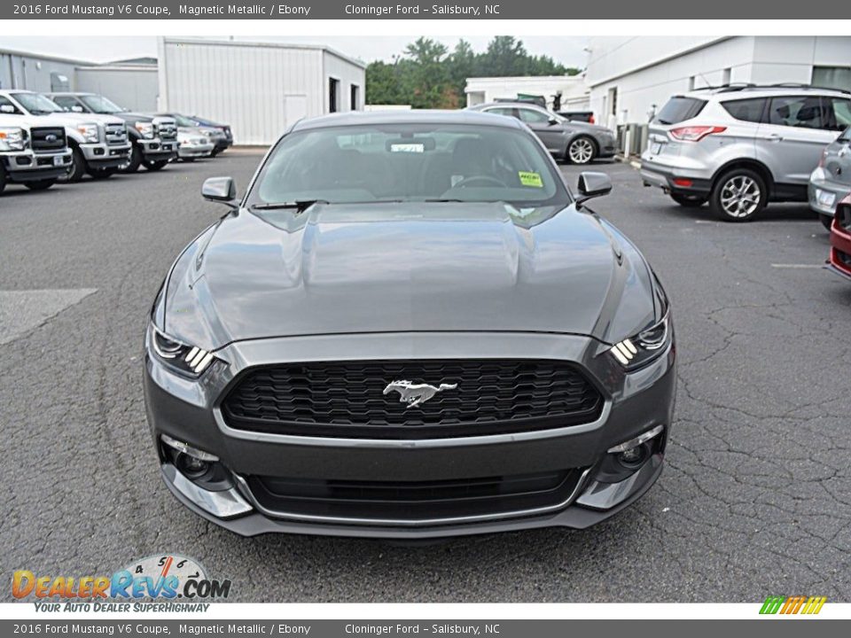 2016 Ford Mustang V6 Coupe Magnetic Metallic / Ebony Photo #4