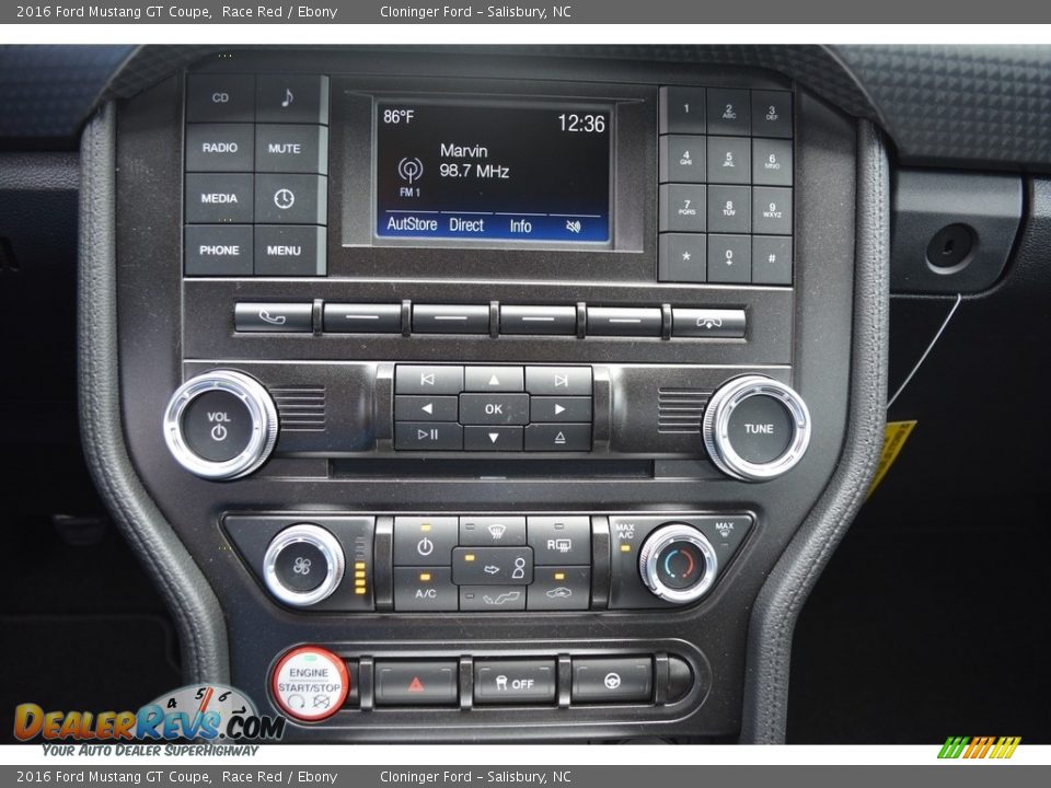 Controls of 2016 Ford Mustang GT Coupe Photo #9