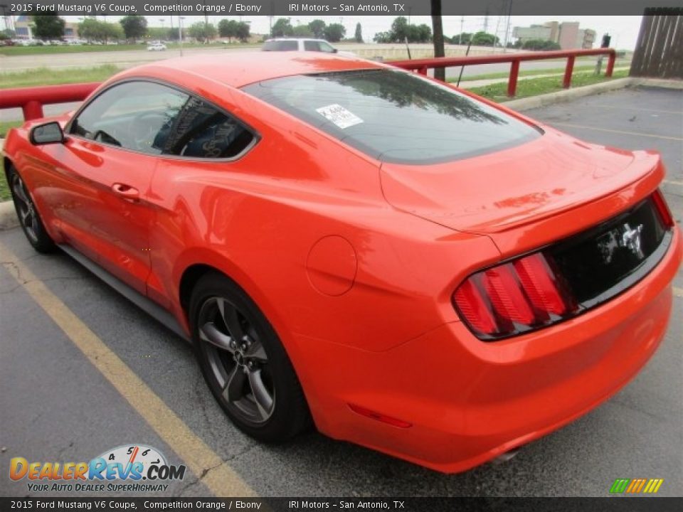 2015 Ford Mustang V6 Coupe Competition Orange / Ebony Photo #4