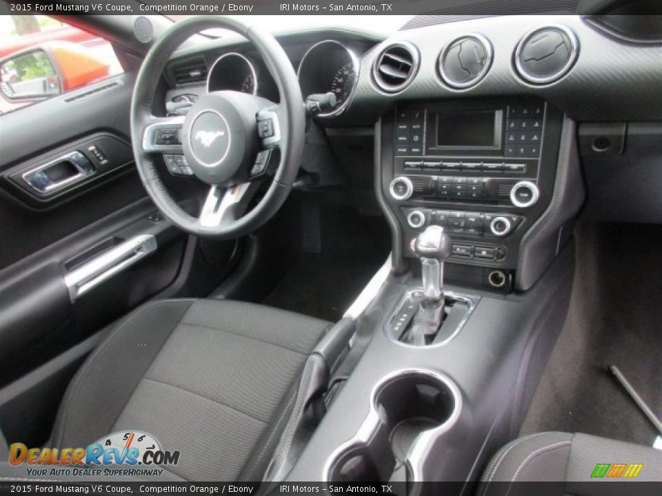 2015 Ford Mustang V6 Coupe Competition Orange / Ebony Photo #7