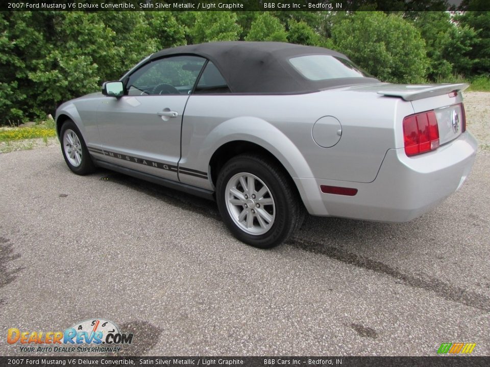 2007 Ford Mustang V6 Deluxe Convertible Satin Silver Metallic / Light Graphite Photo #5