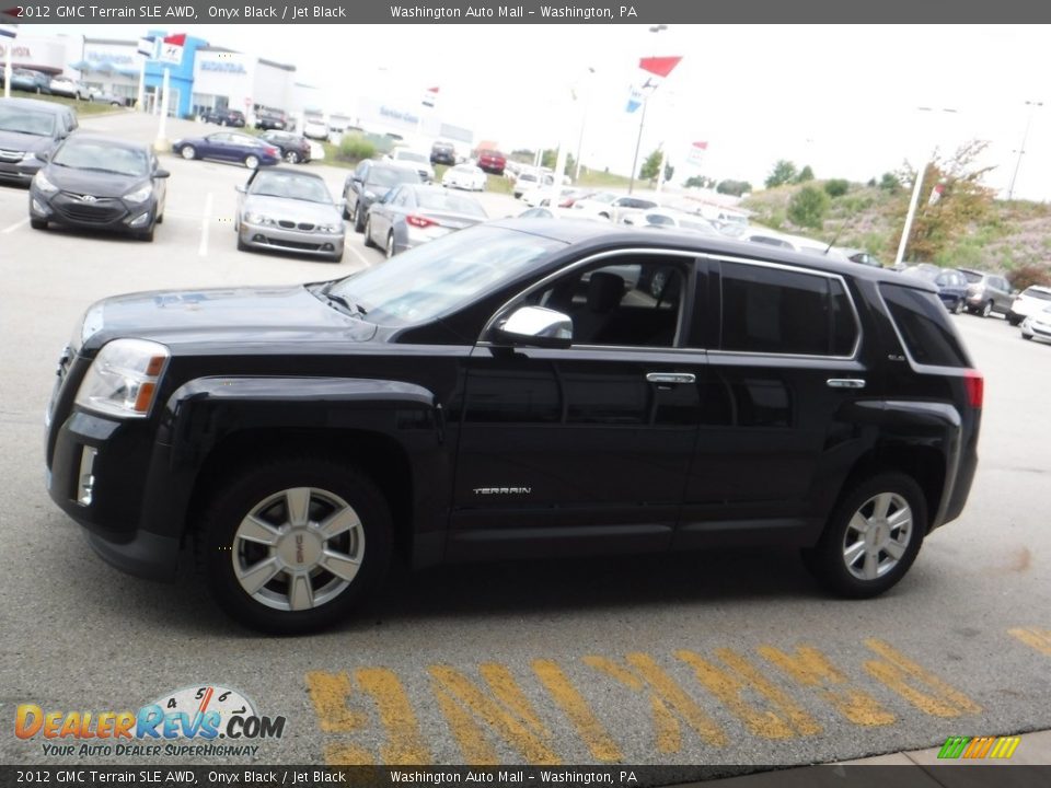 2012 GMC Terrain SLE AWD Onyx Black / Jet Black Photo #6