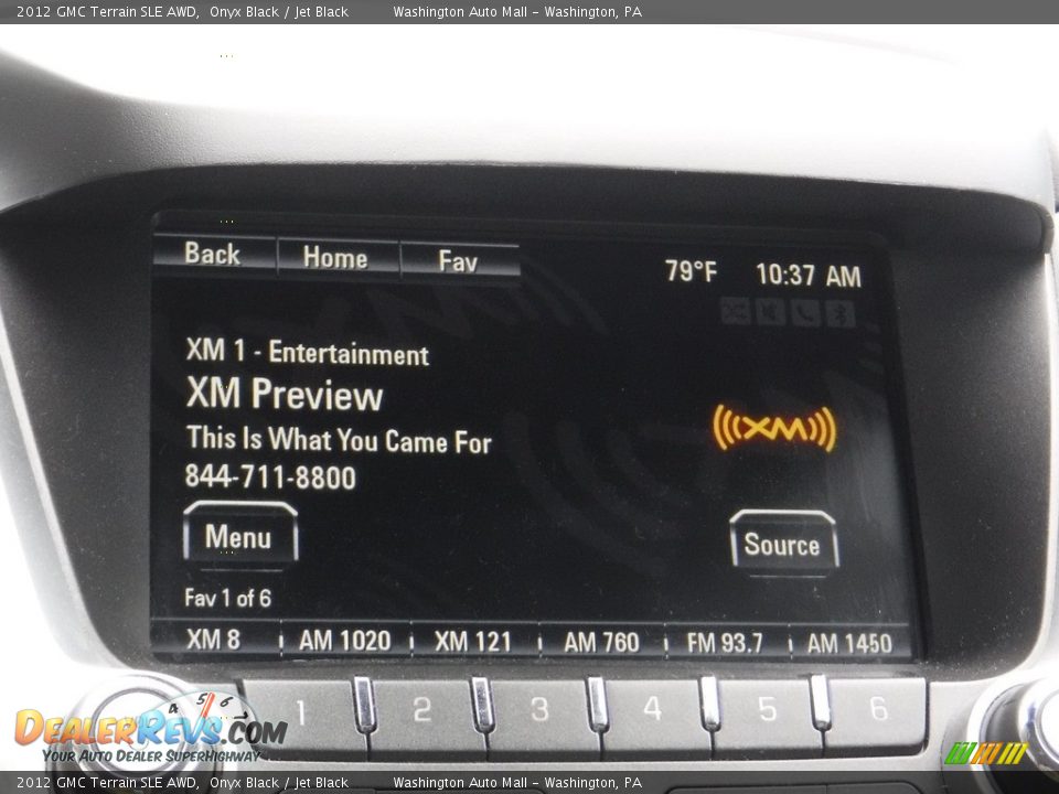 2012 GMC Terrain SLE AWD Onyx Black / Jet Black Photo #14