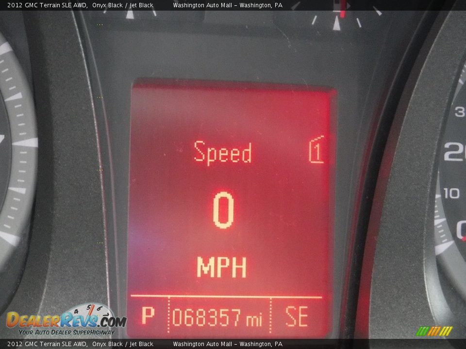 2012 GMC Terrain SLE AWD Onyx Black / Jet Black Photo #20