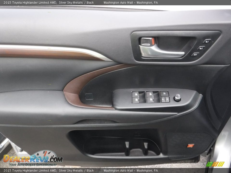 2015 Toyota Highlander Limited AWD Silver Sky Metallic / Black Photo #15