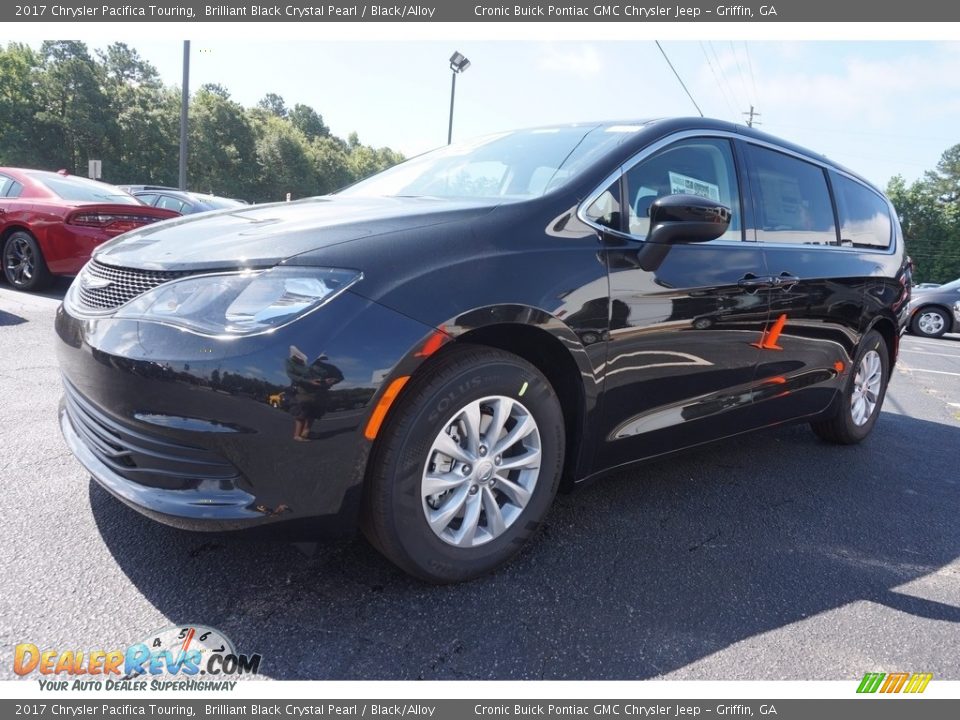 2017 Chrysler Pacifica Touring Brilliant Black Crystal Pearl / Black/Alloy Photo #3