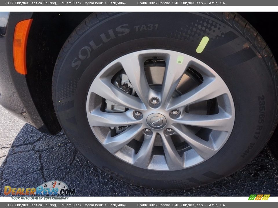 2017 Chrysler Pacifica Touring Brilliant Black Crystal Pearl / Black/Alloy Photo #12