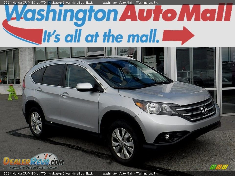 2014 Honda CR-V EX-L AWD Alabaster Silver Metallic / Black Photo #1