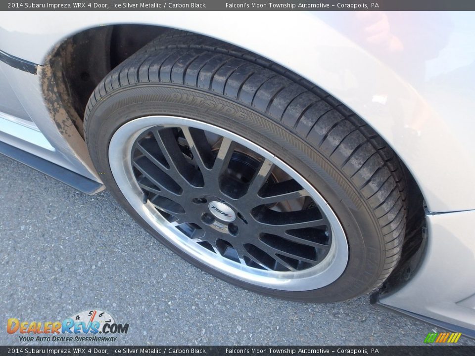 2014 Subaru Impreza WRX 4 Door Ice Silver Metallic / Carbon Black Photo #9