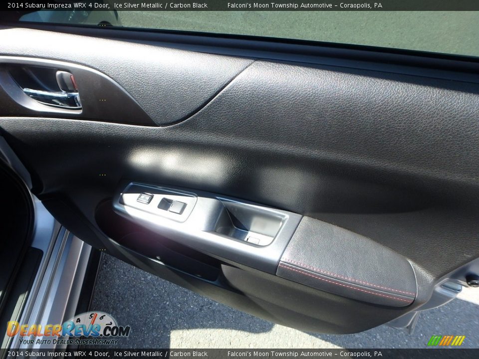 2014 Subaru Impreza WRX 4 Door Ice Silver Metallic / Carbon Black Photo #12