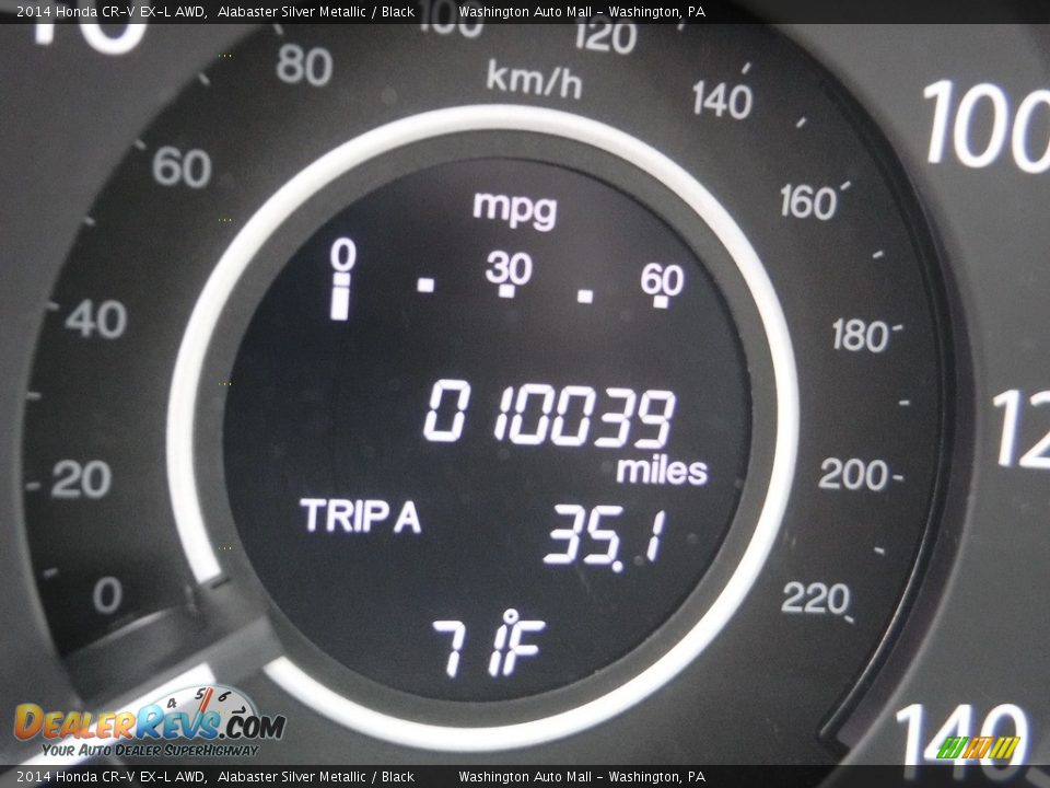 2014 Honda CR-V EX-L AWD Alabaster Silver Metallic / Black Photo #20