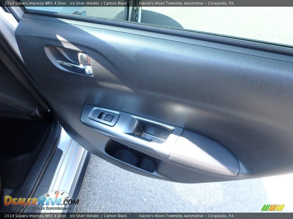 2014 Subaru Impreza WRX 4 Door Ice Silver Metallic / Carbon Black Photo #14