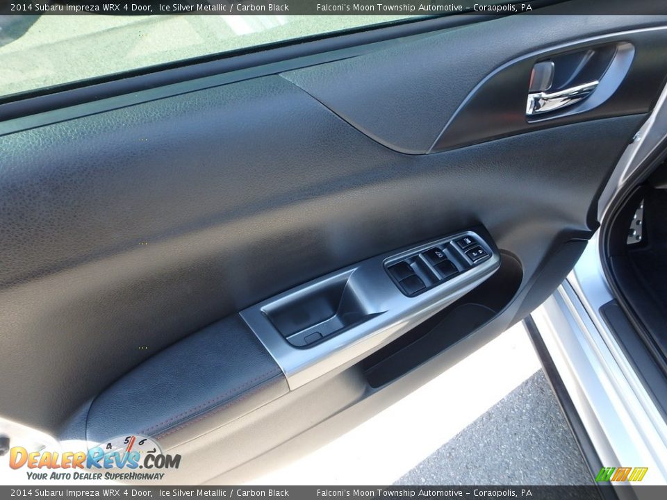 2014 Subaru Impreza WRX 4 Door Ice Silver Metallic / Carbon Black Photo #19