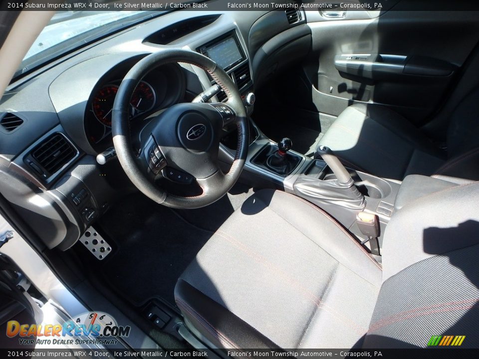 2014 Subaru Impreza WRX 4 Door Ice Silver Metallic / Carbon Black Photo #20
