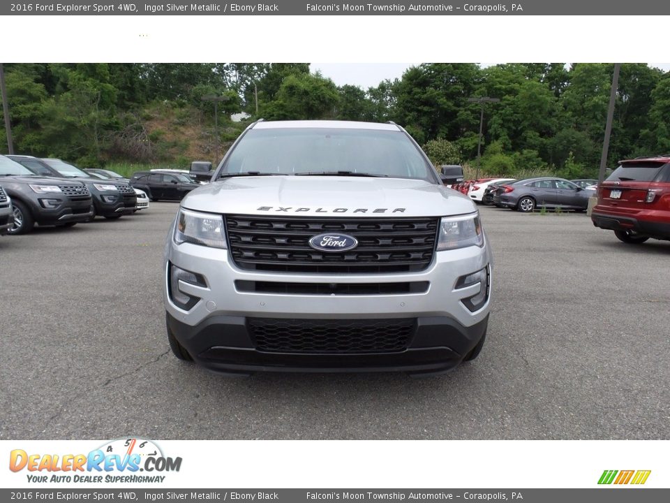 2016 Ford Explorer Sport 4WD Ingot Silver Metallic / Ebony Black Photo #2